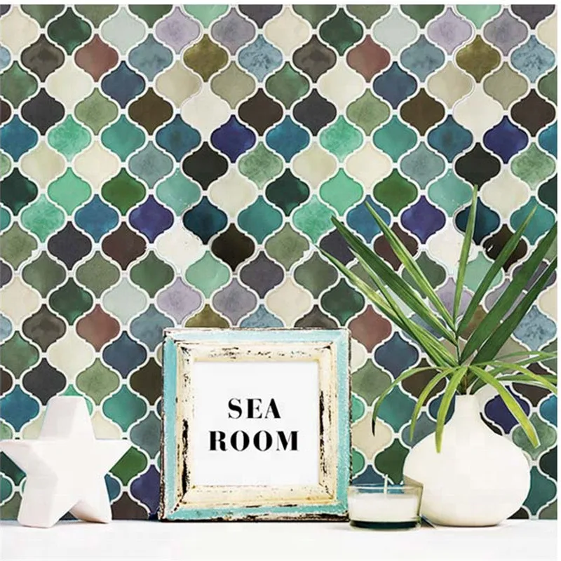 Мозаичная настенная плитка самоклеящаяся Настенная Наклейка 3D #10 для кухни