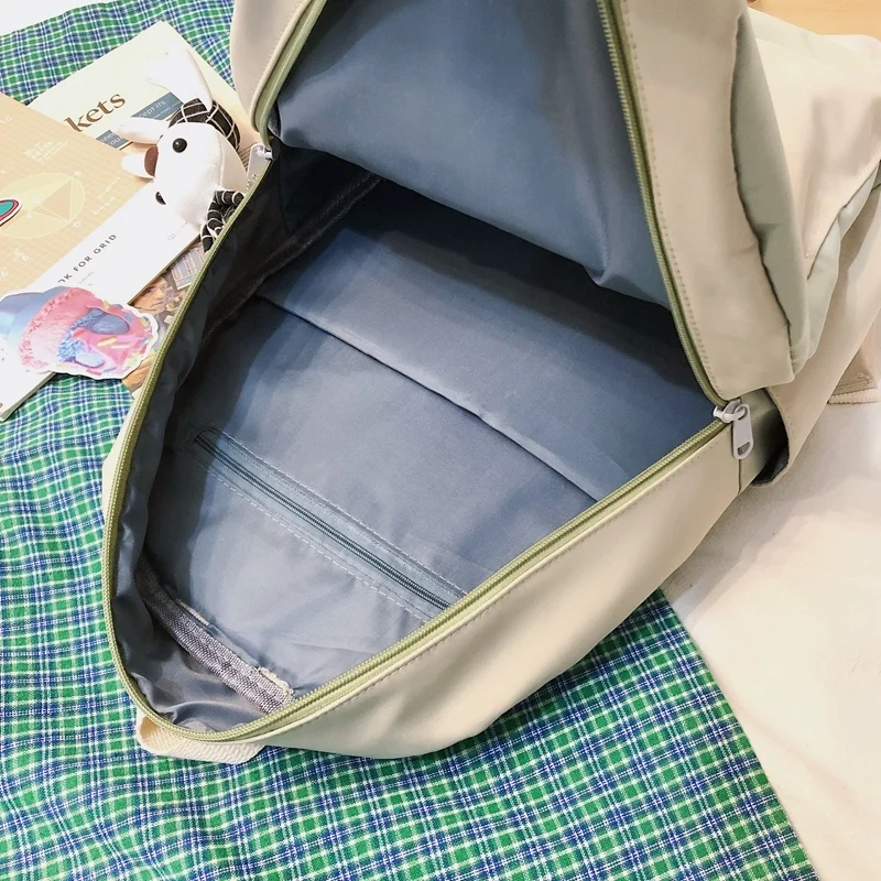 Водонепроницаемый рюкзак контрастных цветов школьная сумка из ткани Оксфорд для