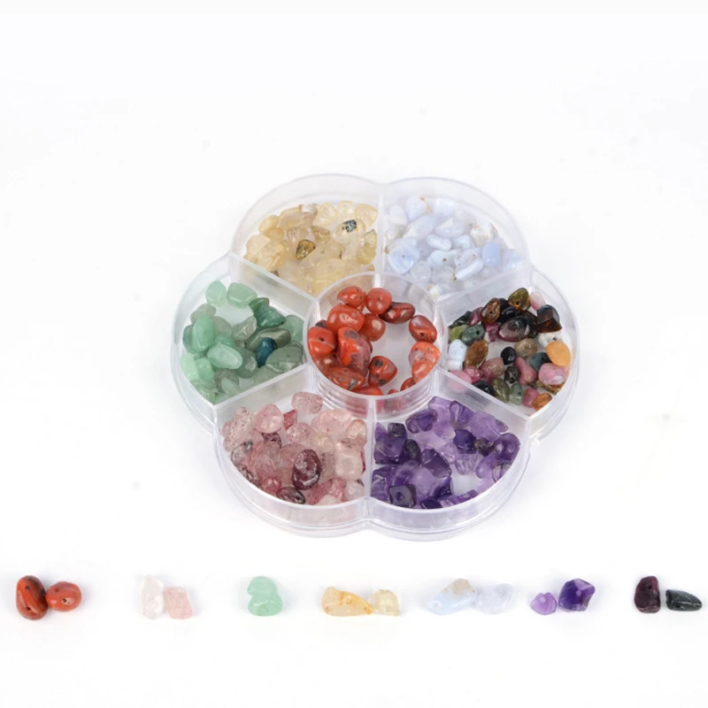 8 сезонов разноцветные камни (натуральные) бусины-кристаллы ассиметричные