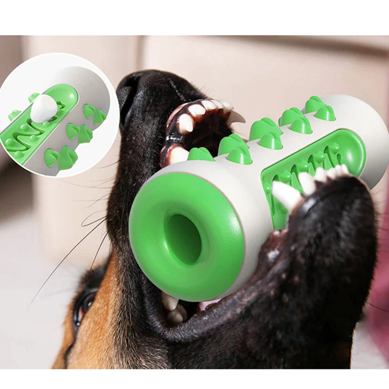 

Bone Interactive Dog Toys For Aggressive Chewers Toy For Large Dogs Bite Resistant Durable Dog Toothbrush Chew Toy Training Dogs