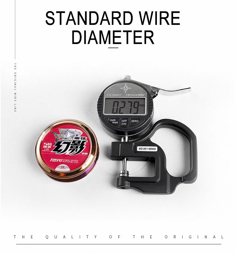 Se muestra un marcador de alambre estándar junto a un contenedor rojo y blanco.