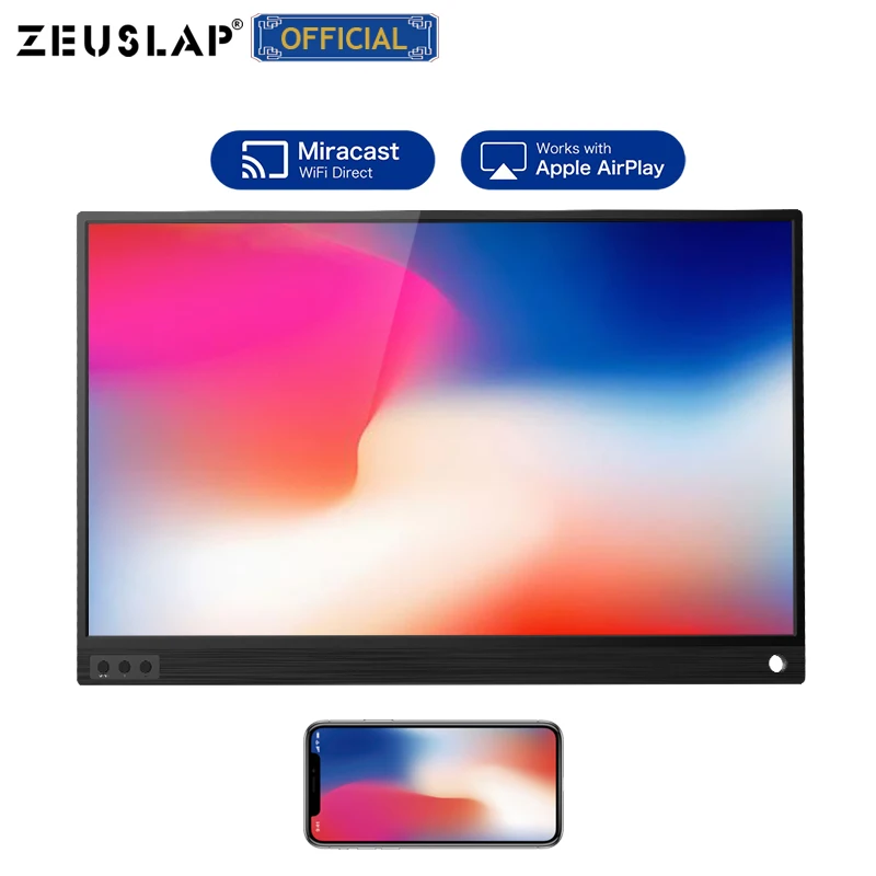 Фото 15 6 дюймовый USB C TYPE HDMI совместимый беспроводной портативный монитор FHD экран для 15 6 дюймовый USB C TYPE HDMI совместимый беспроводной портативный монитор FHD экран для