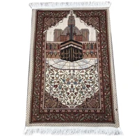 muslim prayer rug islamic carpet mat for muslim prayer tapis de priere islam braided mats vintage pattern eid rugs tassel decor