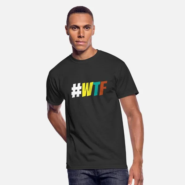 

Hashtag # wtf funny saying Men's T-Shirt