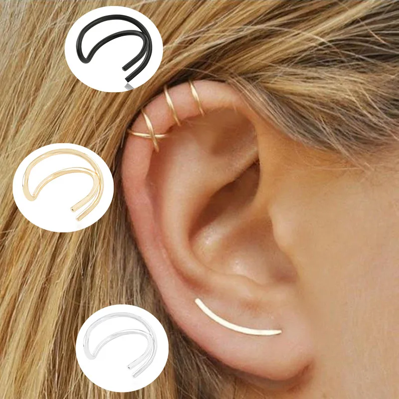 1 шт. простые клипсы для ушей женщин и мужчин оптовая продажа подарок ювелирные