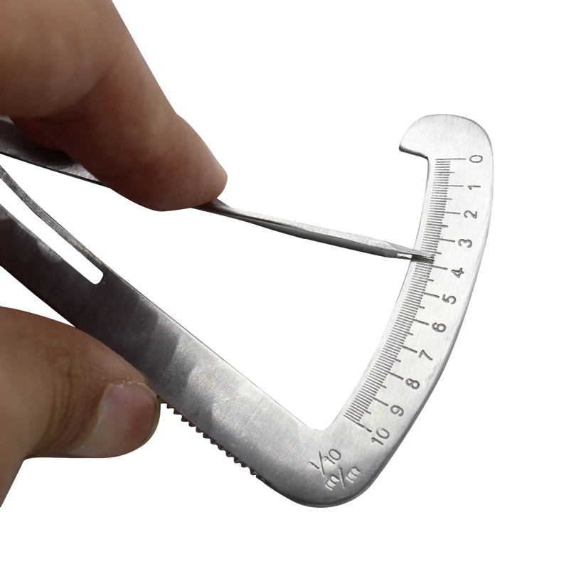 

20 Pcs Dental Gauge Caliper Dentist Tools Denture Measuring Ruler For Metal/Wax Dental Lab Tool Instrument