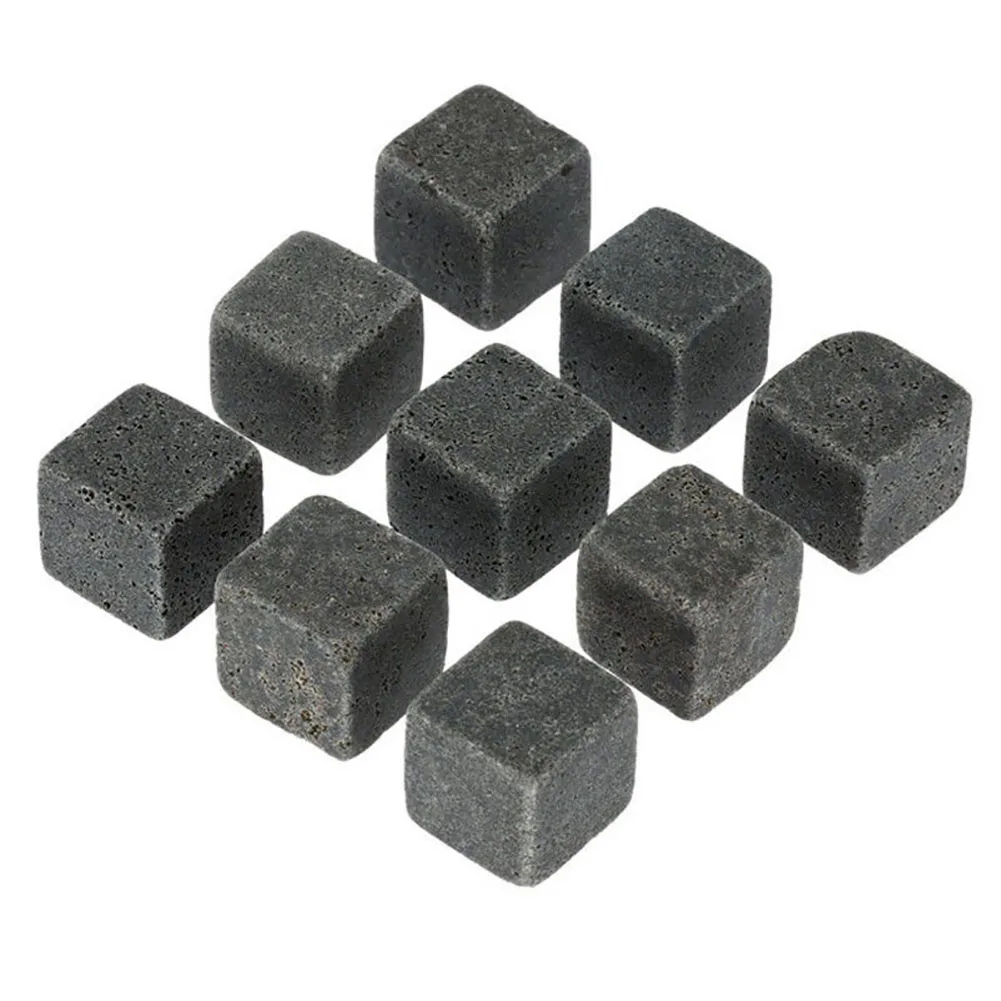 Мини 9pcs многоразовые Еда Класс квадрат винный стакан для виски камни лед