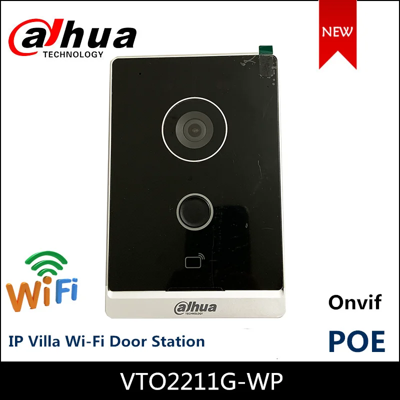 

Dahua VTO2211G-WP Mini Poe Video Intercoms Wifi Outdoor Station Two-way Audio and Voice Wireless Network IP Villa Door Station