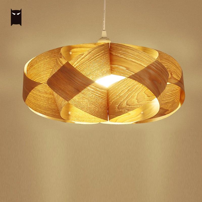 Деревянные кудри подвесное освещение приспособление современный в