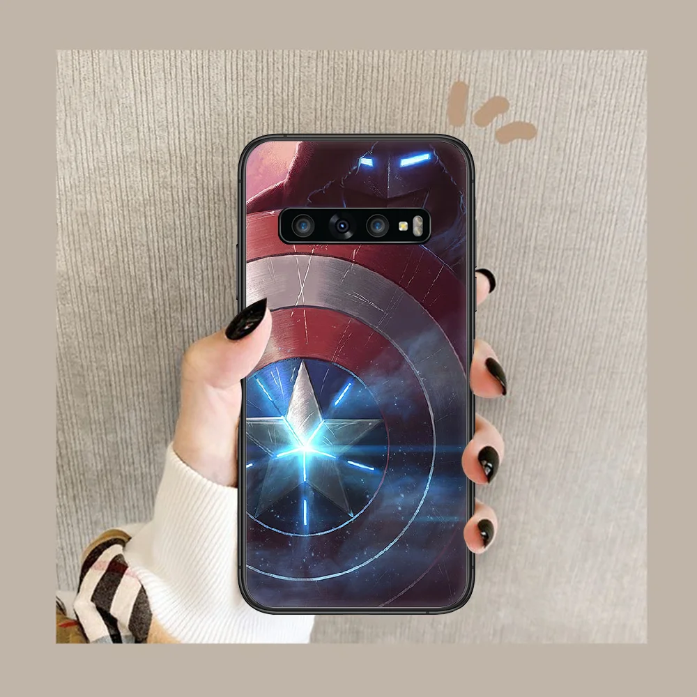 

Super hero America Captains Phone Case Cover Hull For Samsung Galaxy S 6 7 8 9 10 e 20 edge uitra Note 8 9 10 plus black Back