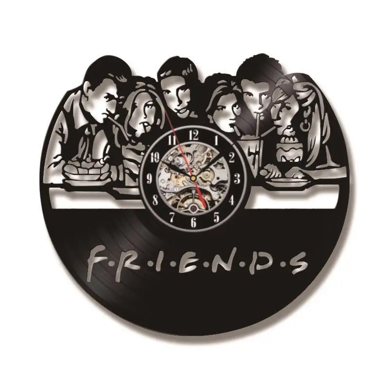 

Настенные часы Friends TV Series, винтажные украшения для дома со светодиодной подсветкой