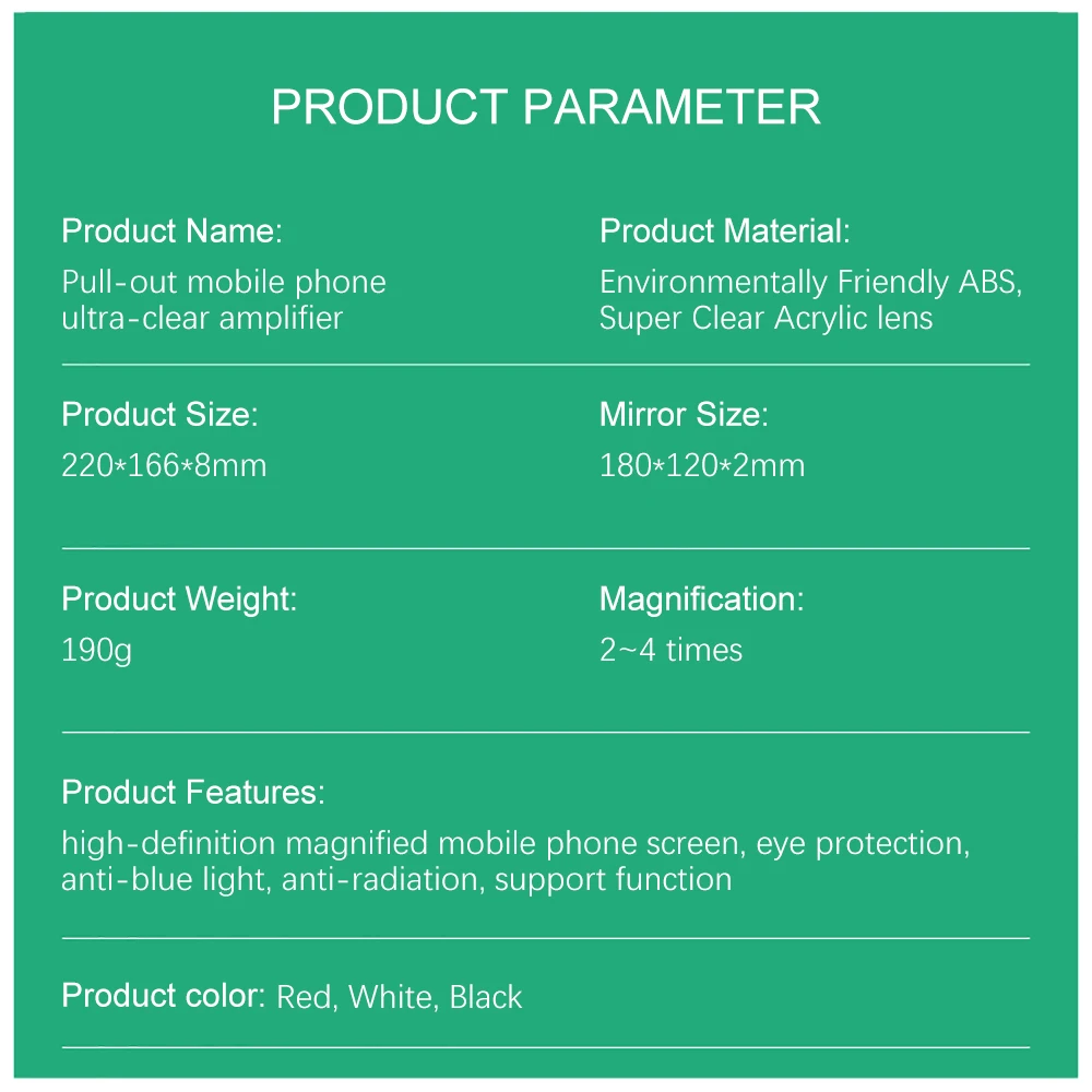 

3D Screen Amplifier Portable Mobile Phone Magnifying Glass HD Stand Eyes Protection Holder For Video Folding Screen Enlarged