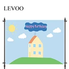 Фон для фотосъемки LEVOO с изображением свиньи дома на день рождения облака Декор тканевый новый фон для фотосъемки