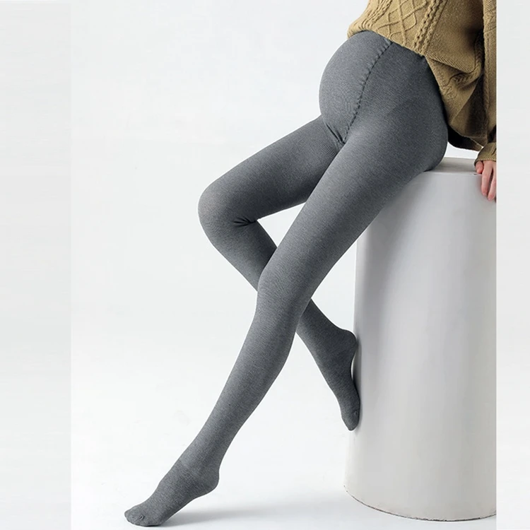 

Autumn Winter Velvet Seamless Maternity Thights High Waist Belly Pantyhose For Pregnant Thick Warm Fleece Women Pregnancy Bottom