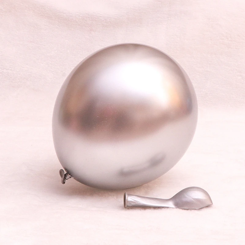 100Pcs 10 Inch Metallic Color Latex Balloons Thick Chrome Helium Air Glossy Metal Pearl Balloon Globos For Party Decor | Дом и сад