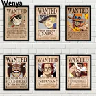 Скандинавский мультфильм домашний декор настенные наклейки Ретро японские аниме картины Луффи детская комната постер холст картина