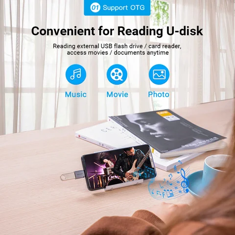 Переходник Vention Type C на USB-адаптер типа C «папа» на USB 3.0 «мама» OTG Кабель-переходник для Macbook Pro Samsung S20 S10 USB-адаптер OTG