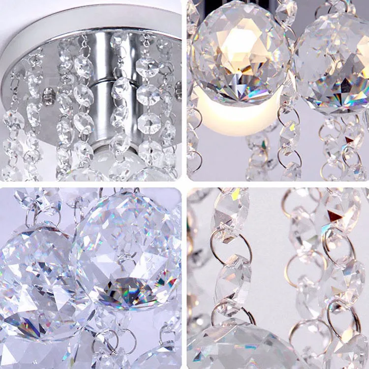 

Modern lustre LED Crystal bal chandelier crystal lamp Mini AC110-260V Chandelier Lighting Fixture Pendant Ceiling Lamp Crystal