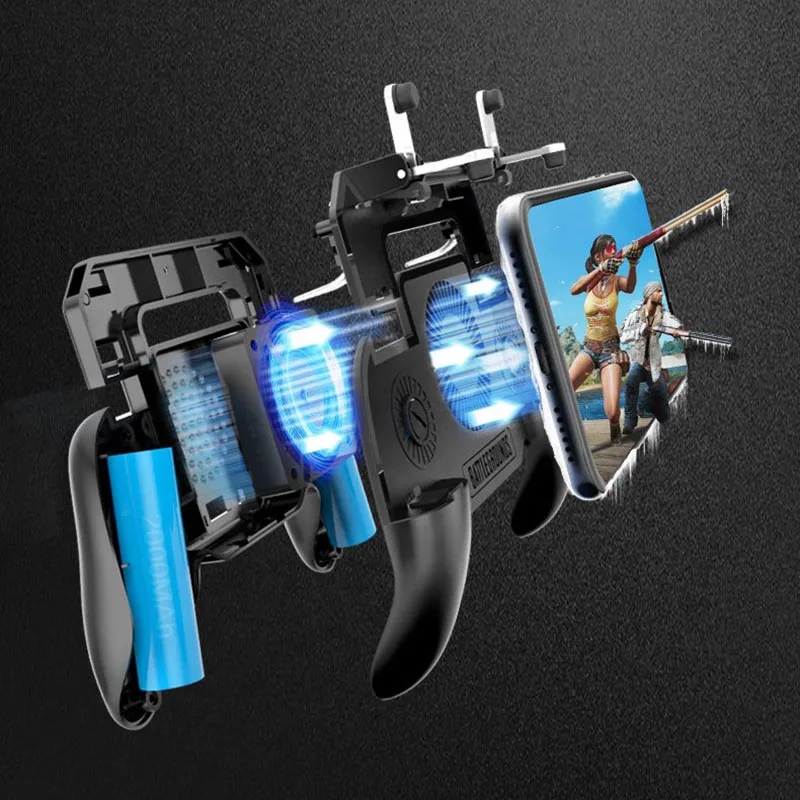 Контроллер джойстика Pubg геймпад кулер для телефона power Bank Free Fire Trigger Pugb мобильный