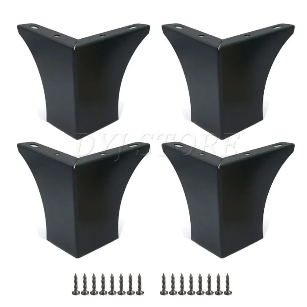 

1/2/4 Pack Hollow Out Modern Furniture Sofa Legs Modern Style Furniture Cabinet Table Legs, With Mounting Screws(2.95/3.93 Inch)