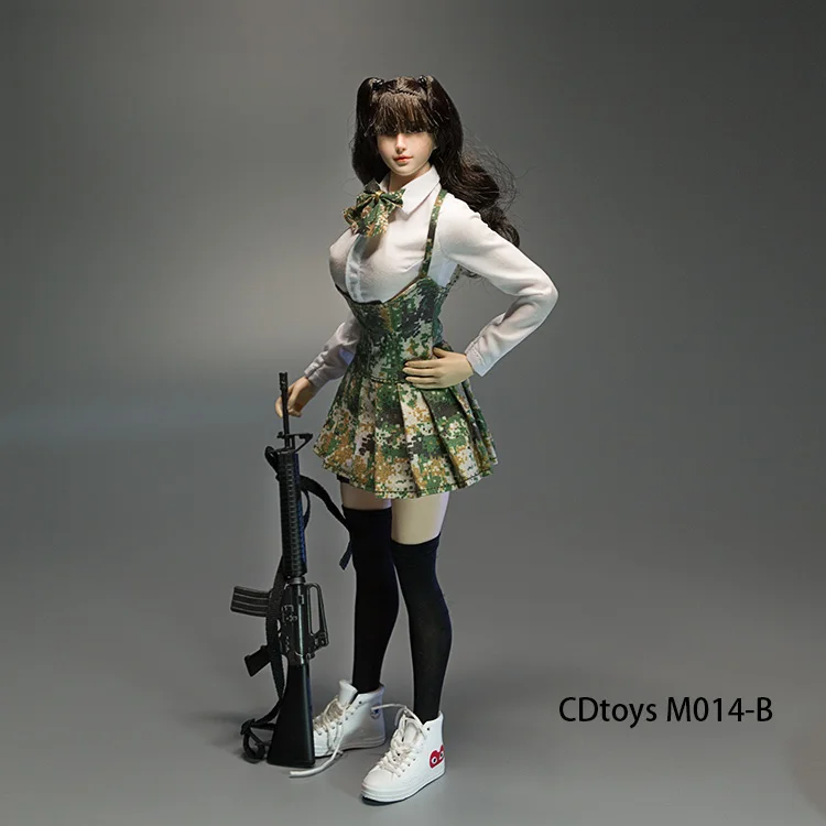 Cdtoys M014 1/6 женская модель одежда для солдат JK Костюм Униформа с кроссовками носки