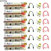 6pcs pcie riser 010 usb3 0 cable pci e x1 card riser pci express x16 extender for video card cobo riser for bitcoin miner mining
