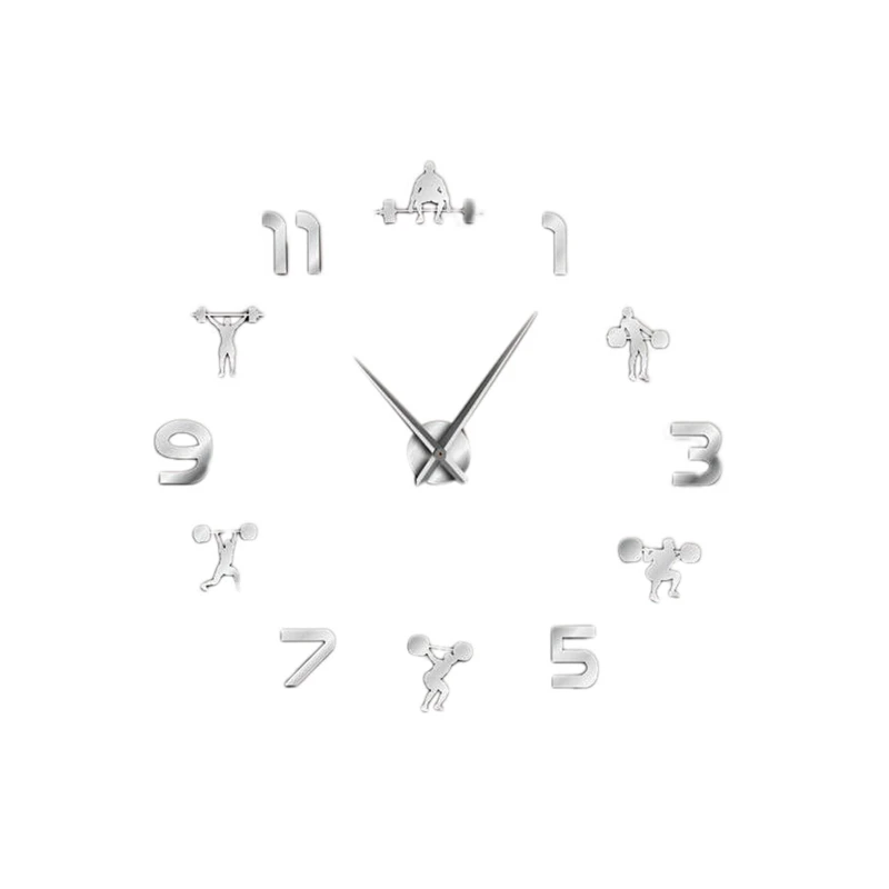 Топ! тяжелая атлетика фитнес комната Настенный декор Diy гигантские настенные