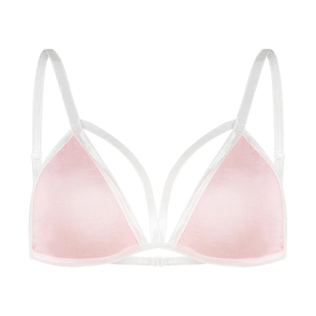 

Sexy Women Hollow Out Elastic Cage Bra Lace Camisole Tank Tops Bra Bustier Top Top Women Y2k Women's T-shirts Tops Women's Tube