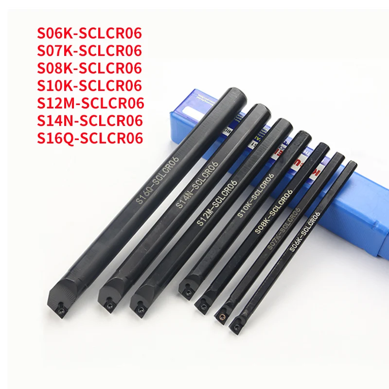 1 шт. S07K-SCLCR06 + S10K-SCLCR06 S12M-SCLCR06 Держатель токарный инструмент расточный стержень