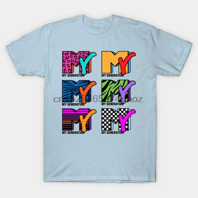 Мужская футболка MTV поколения Футболка женская футболка|Мужские футболки| |