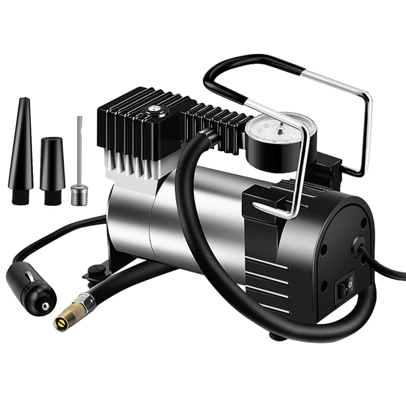 

Портативный воздушный компрессор шин-насос для автомобильных покрышек с механическими кнопками Давление Манометр (150 фунтов на квадратный ...