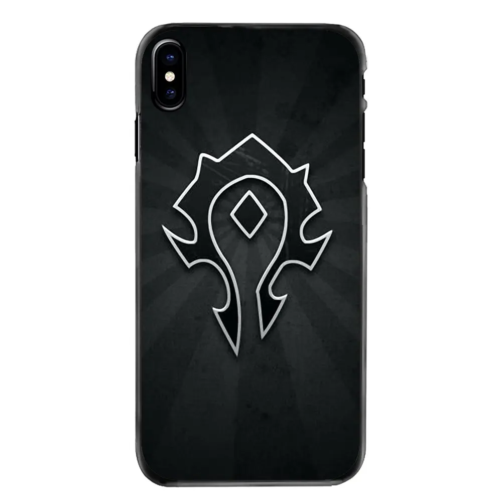 Пластиковый черный чехол для игры WOW World of Warcraft horde samsung Galaxy Note 2 3 4 5 S2 S3 S4 S5 MINI S6 S7 edge S9