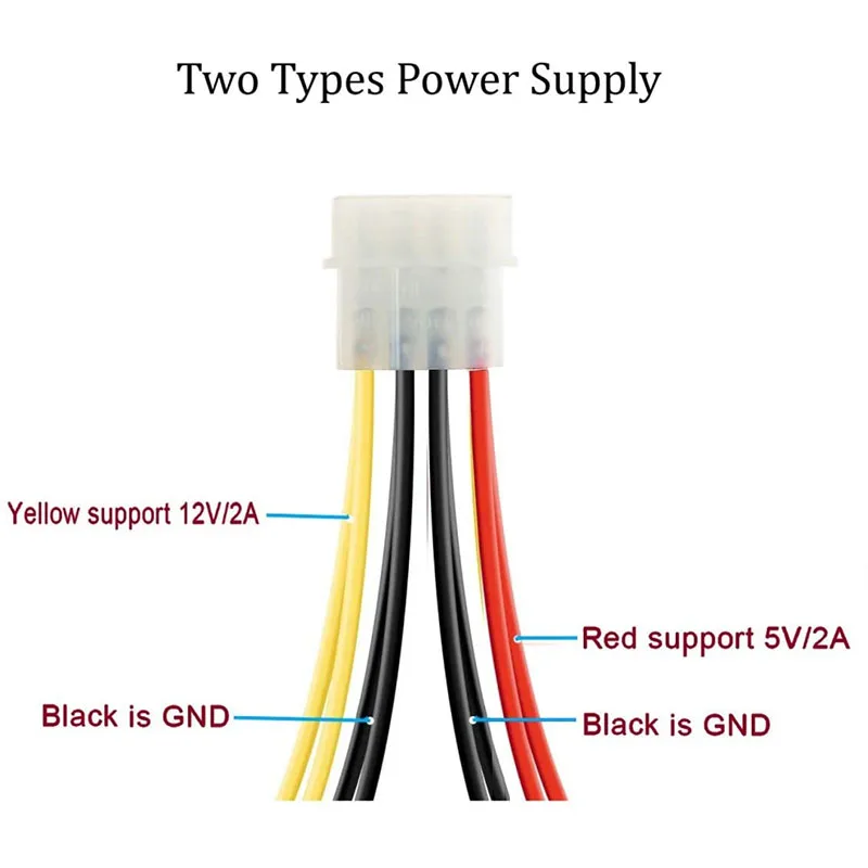 5pcs 4 Pin Molex To 2×15 SATA Power Y-Cable Adapter For IDE 8 Inches | Компьютеры и офис