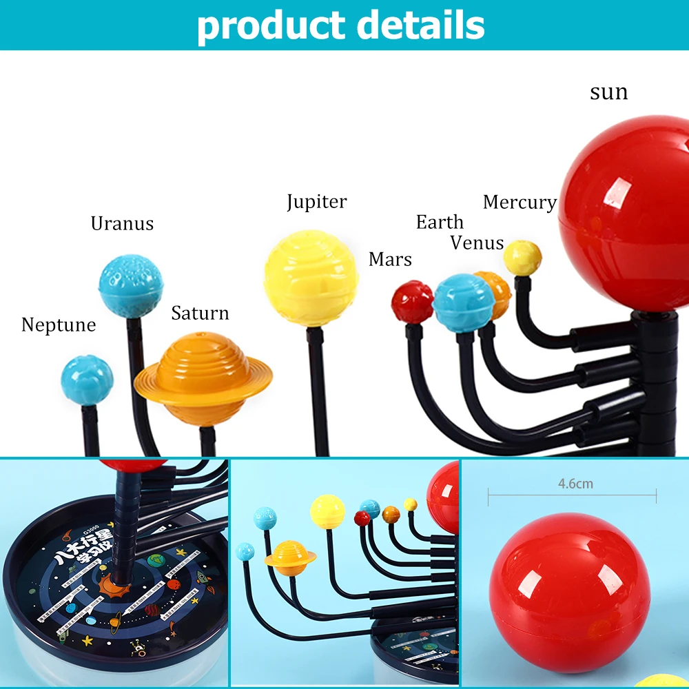 

Creative Solar System DIY Eight Planets Science Toys Planetarium Model Assembling Teaching Assembly Model Education Toy For Kids