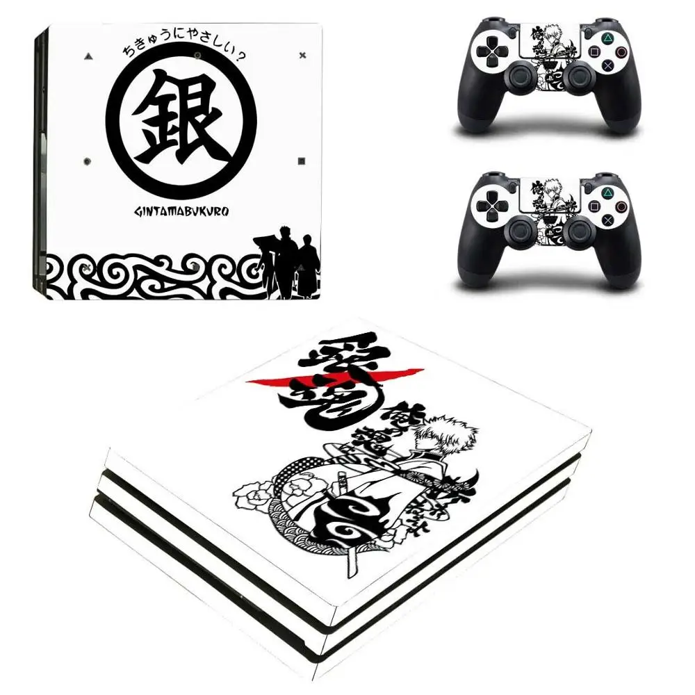 Gintama PS4 Pro sticker s PS 4 Play station виниловые наклейки для playstation консоли и контроллера |