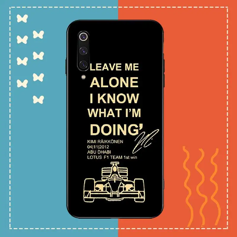 PENGHUWAN Kimi Raikkonen просто оставьте меня в покое на индивидуальном заказ для Redmi Note 8 8A 7 6