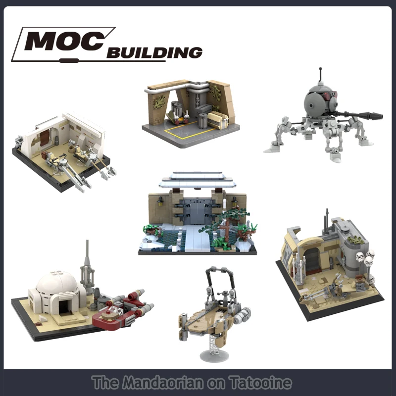 Конструктор Звёздного фильма эксперт-конструктор MOC карликовый дроид воздушный