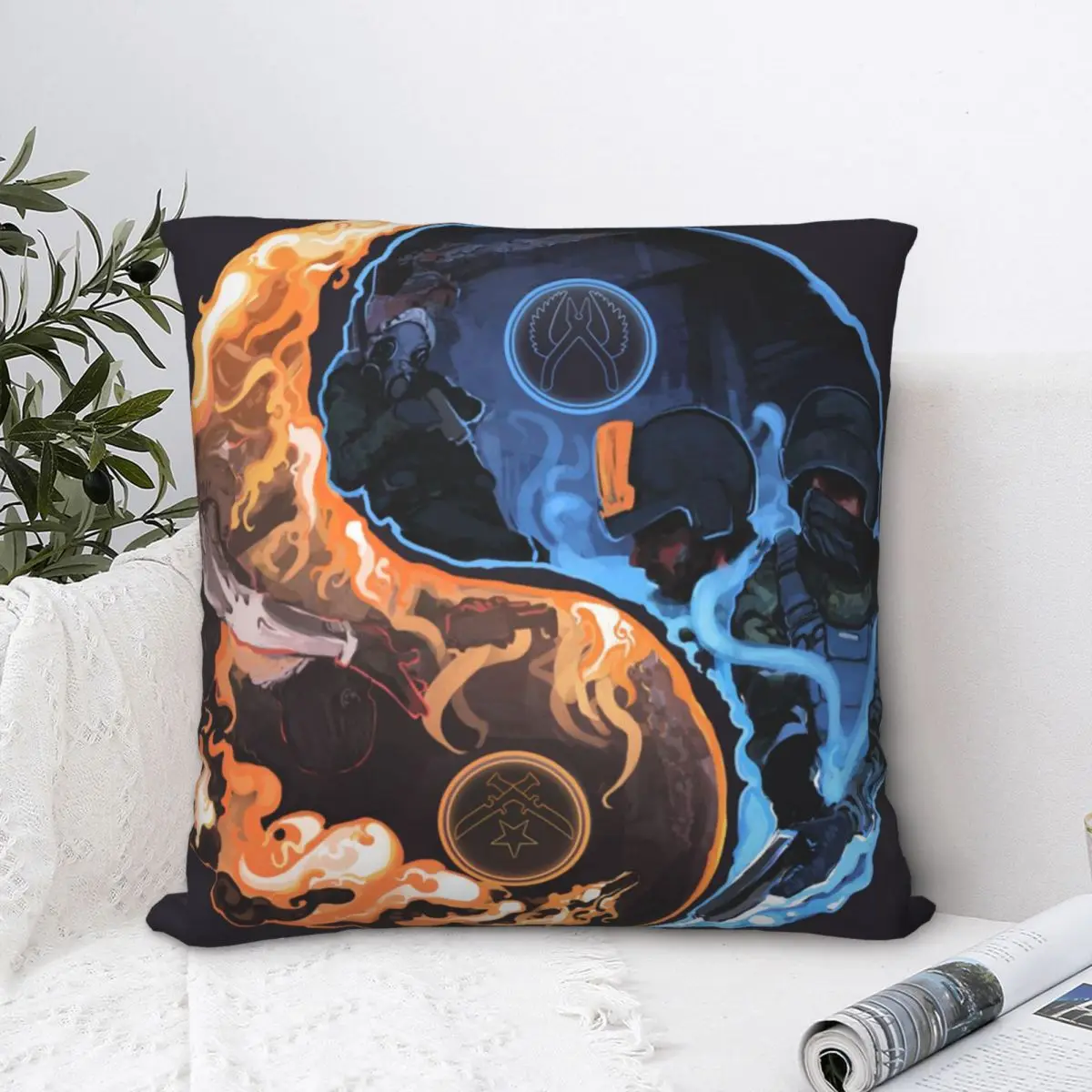 

Чехол Багуа для диванных подушек CSGO специальный отклик команда FPS игровой рюкзак Чехлы для подушек моющиеся для домашнего декора