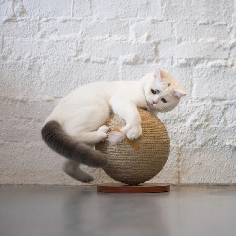 Вращающийся глобус Когтеточка для когтеточки из сизаля когтеток мебель питомцев