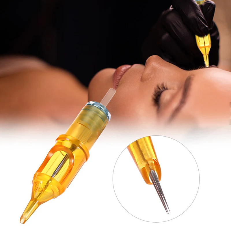 0.35MM RL/RM/M1/RS Tattoo Needles Disposable Semi-Permanent Makeup Tattoo Cartridge Needle for Tattoo Machine Pen Supplies