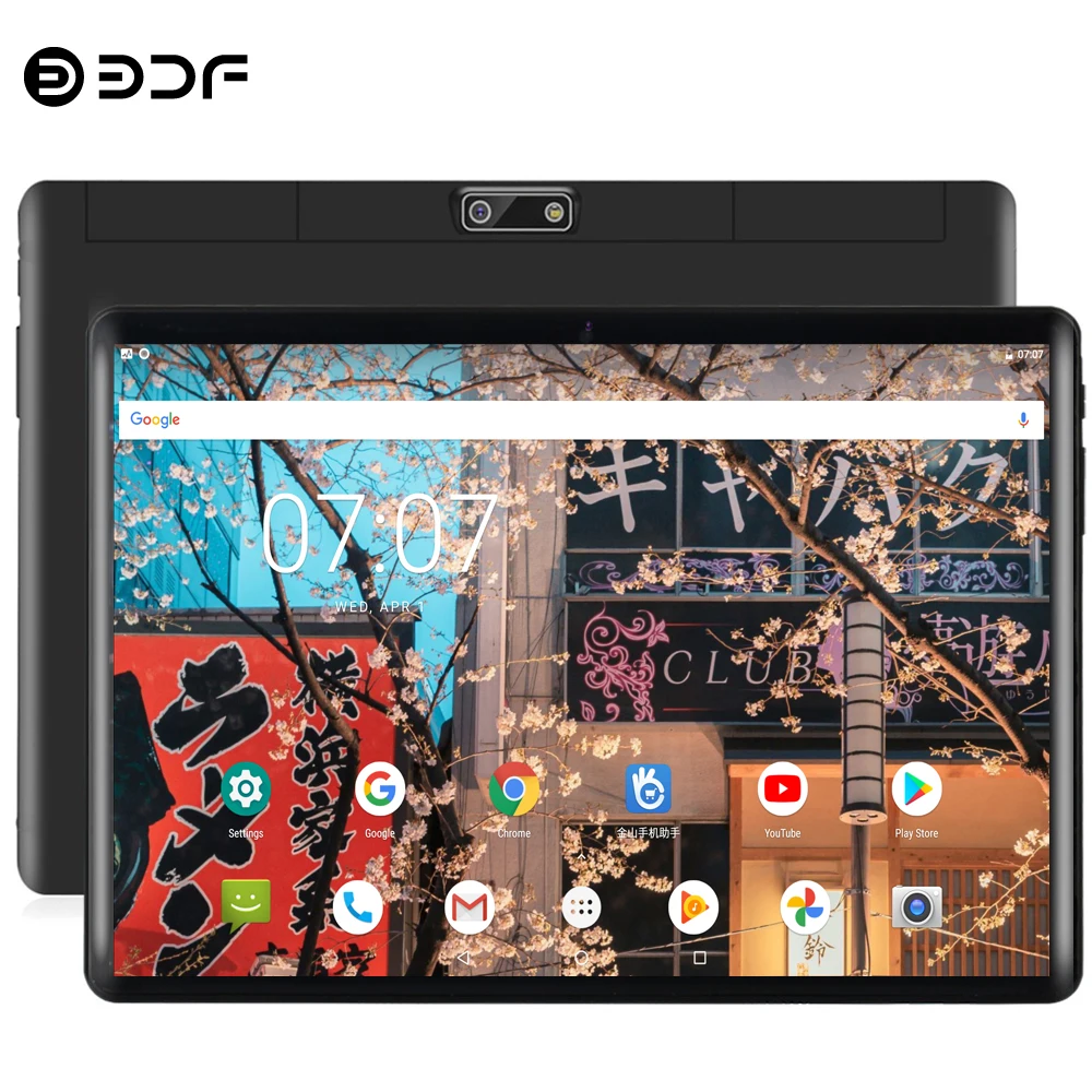 

BDF 2021 New 10 Inch Tablets Pc 2GB/32GB Tablet Octa Core Android 9.0 WiFi Bluetooth Dual SIM Card 4G LTE Phone Call Tablet 10.1