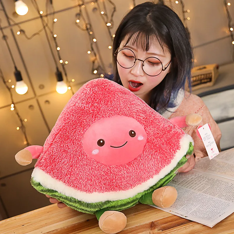 

Cartoon Watermelon Cherry Pineapple Fruits Soft Plush Cute Toys Stuffed Dolls Pillow for Baby Children Girl Gifts Home Decor