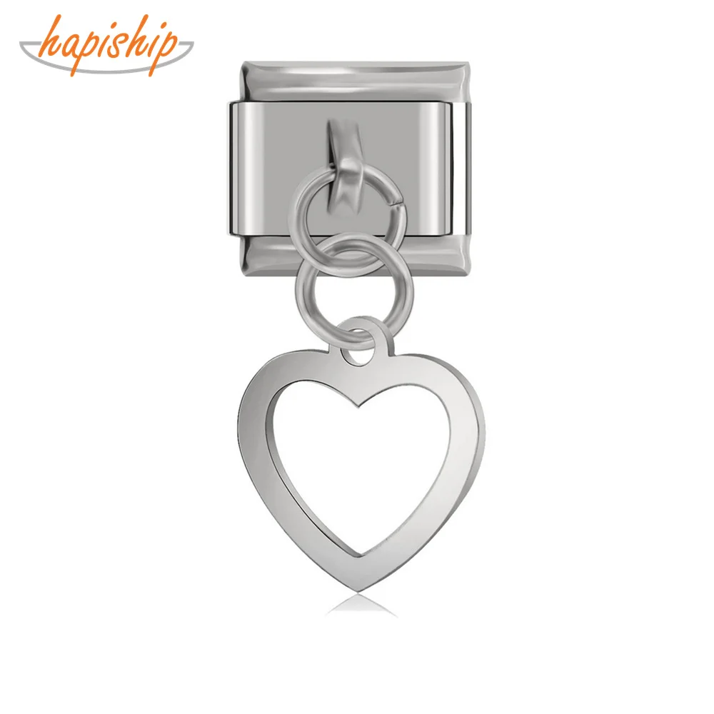 Hapiship 2019 оригинальная полировка ромашки полые сердца итальянская Подвеска