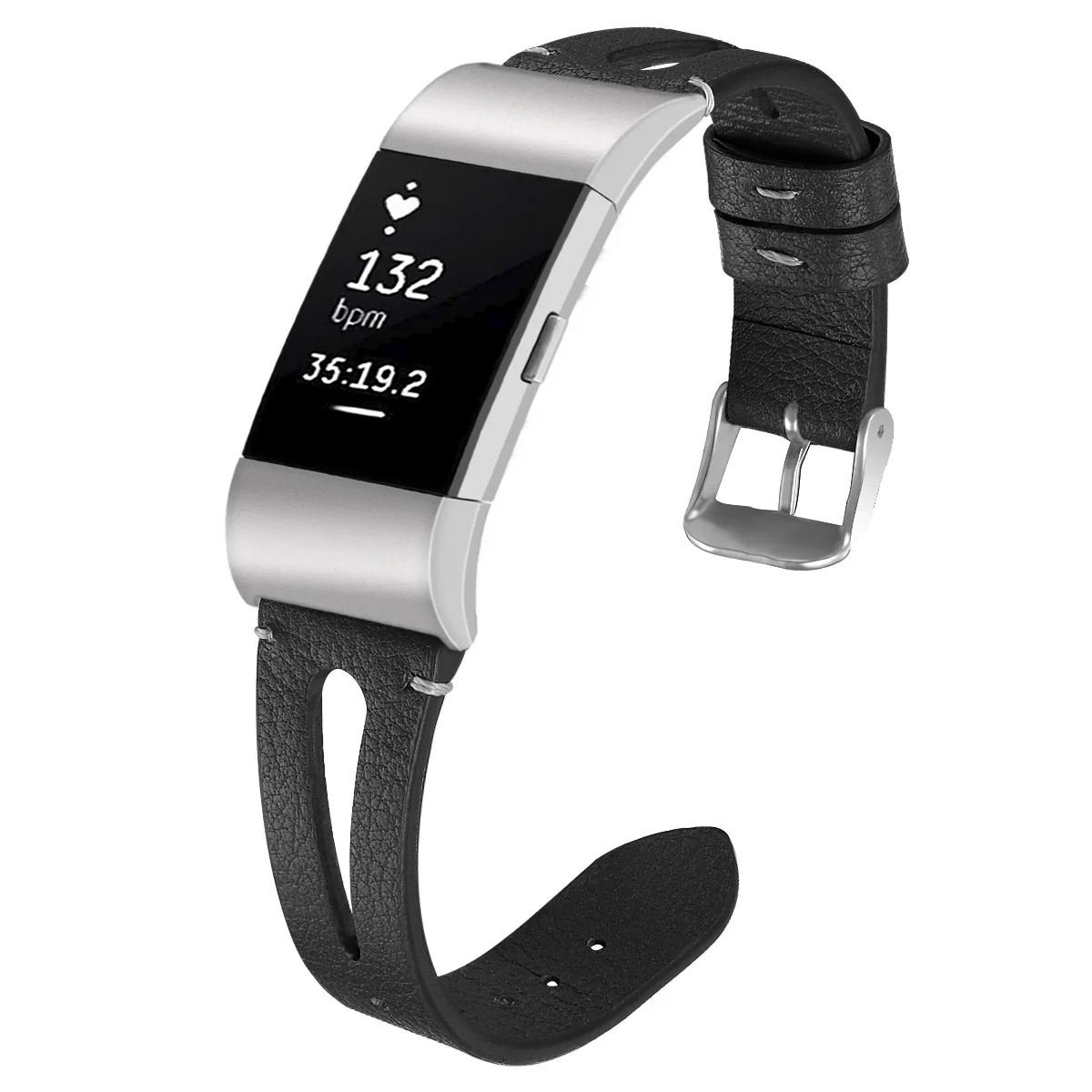 Высококачественный кожаный ремешок для часов браслет умных Fitbit Charge 2 сменный