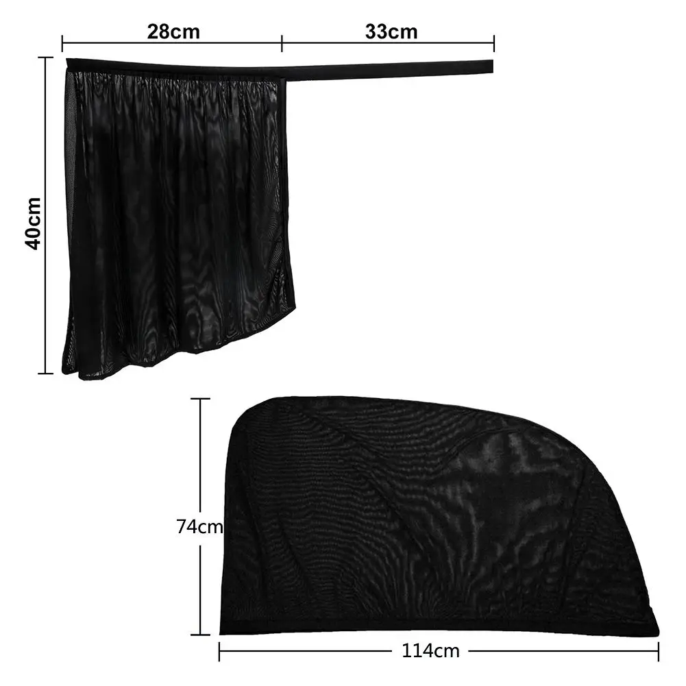 Универсальные автомобильные шторы защита от солнца УФ-козырек Сетчатое покрытие