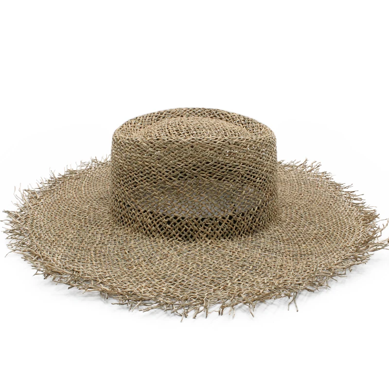 Соломенная шляпа с широкими полями для мужчин и женщин летняя 71/4 | Аксессуары