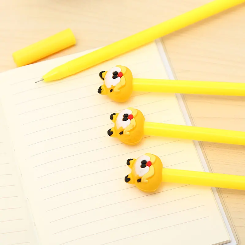 Funny Kawaii Cat Gel Pen Cute Anime Kawai Stationery School Office Store Supplies Kids Cartoon Stationary Black Blue Ink Thing | Канцтовары