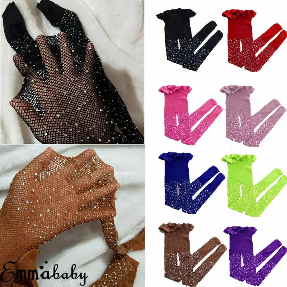 8 цветов сетчатые ажурные колготки из сетки с рыбками для девочек чулки детские