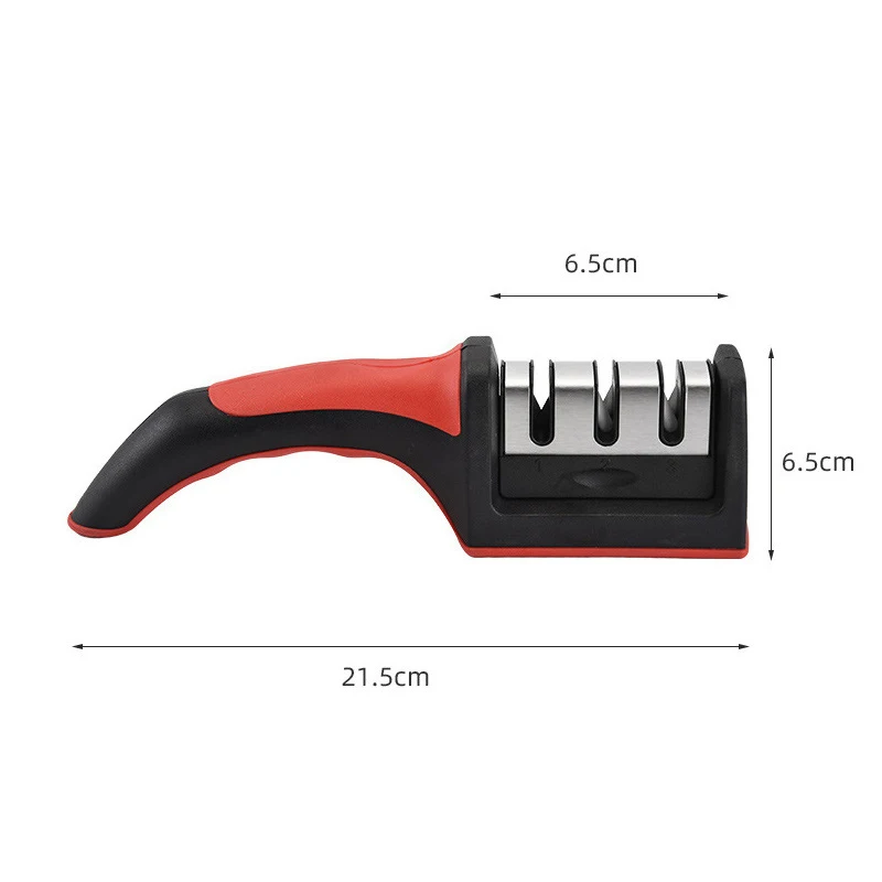 

Knife Sharpener Three-Section Fast Diamond Artifact Multi-Function Kitchen Knife Sharpening Stone Professional Sharpener Tool