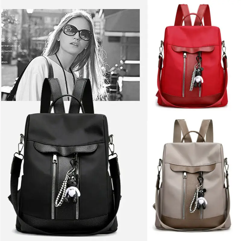 Новинка 2020 женский кожаный рюкзак милый медведь украшения школьные сумки для